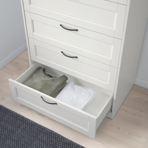 IKEA SONGESAND Chest of 6 drawers 82x126cm White Storage